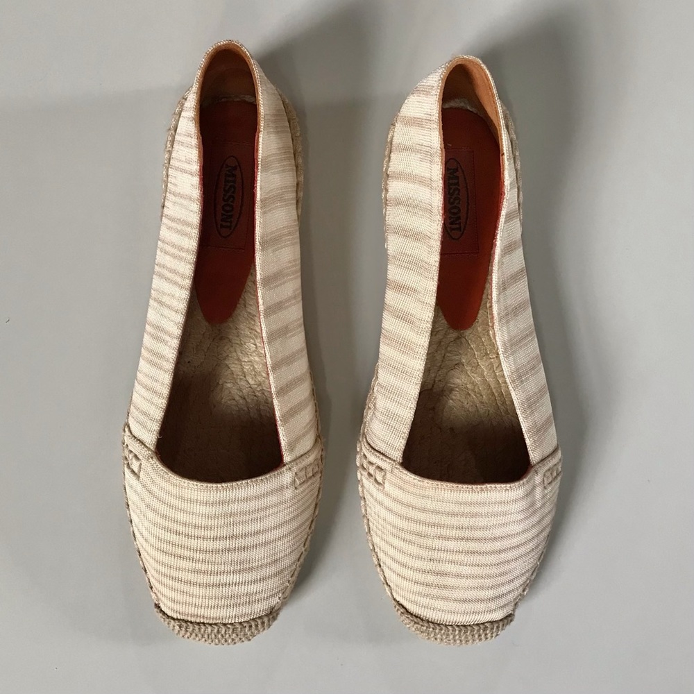 Missoni • 39 • Striped Espadrille Flats